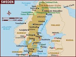 sweden map